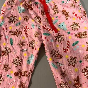 Festive Pink Kids Pajama Pants